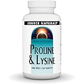 Source Naturals Proline &amp; Lysine, 550 mg - 120 Tablets