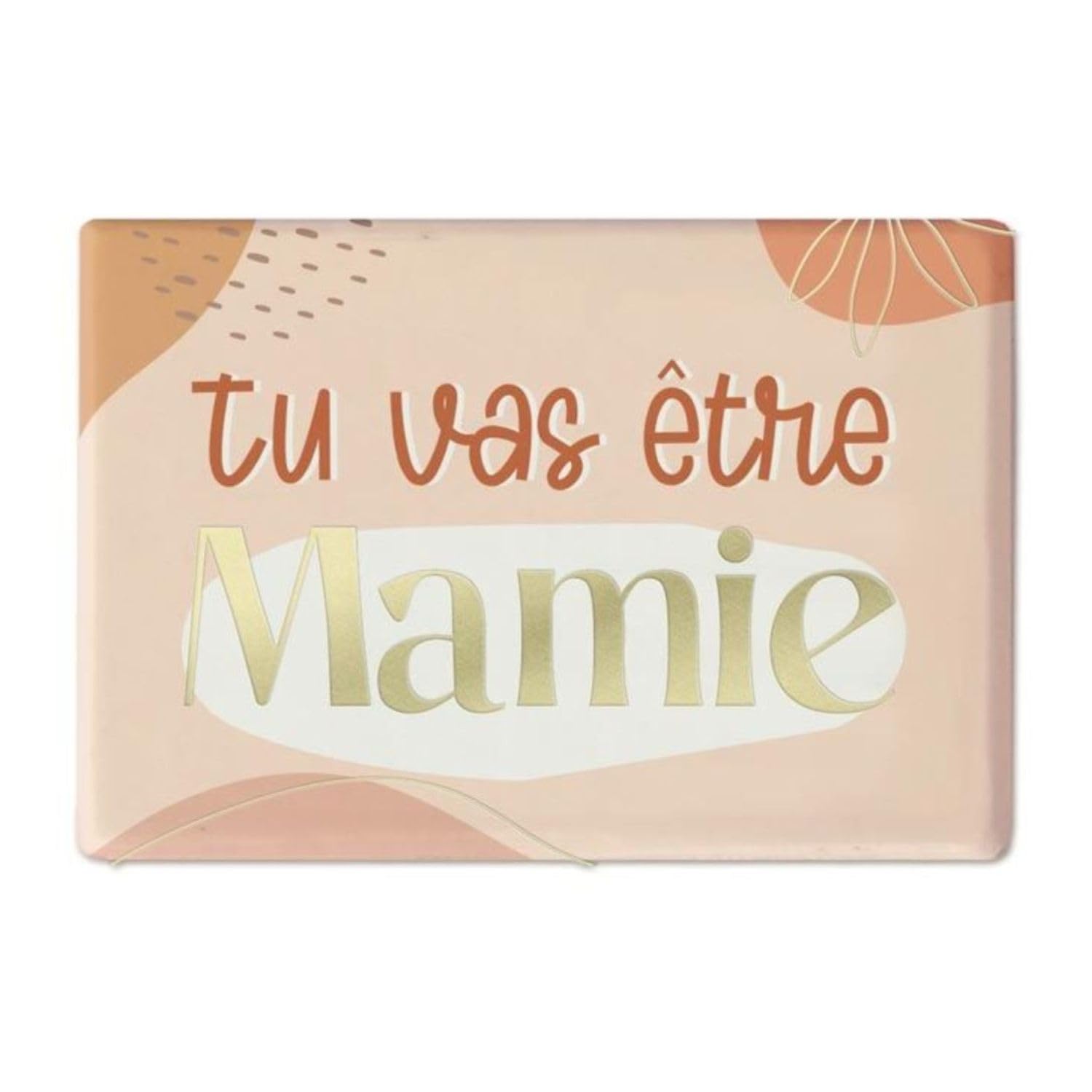 STC Classic/Elegant Granny Announcement Magnet, Green, Metal with Gold Details, 8 x 5.5 cm, 1 Count