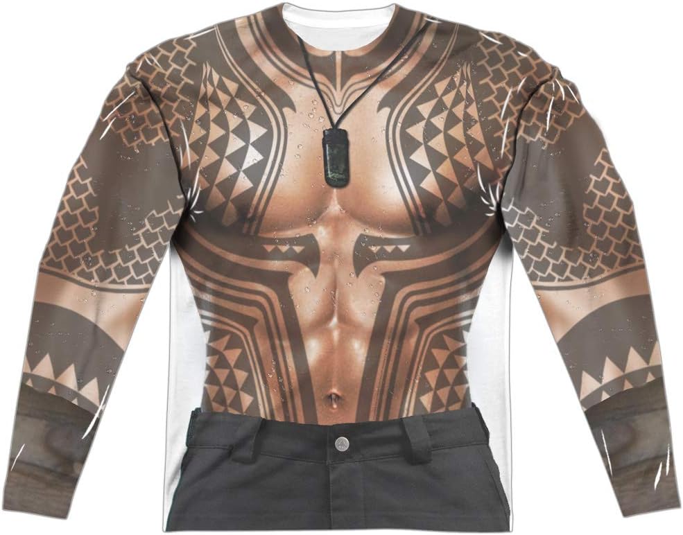 TrevcoAquaman Movie Aquaman Tattoos Unisex Adult Long-Sleeve Sublimated T Shirt for Men and Women