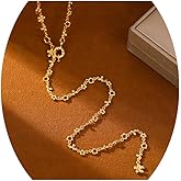 SHANG JIURUI Gold Plated Long Y Necklace for Women,Adjustable Lariat Chain Statement Jewelry, Trendy Accessory for Party Date Night Daily Streetwear