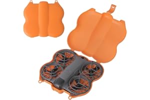 Honlyn Butterfly Protective Case for DJI Neo 2,Storage Bag Hard Travel Carrying Case for DJI Neo 2 Accessories (Orange)