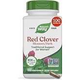 Nature's Way Red Clover Blossom/Herb, Herbal Supplement for Women, 100 ct | Traditionally Used to Support Women's Health*, 800 Mg Per Serving from Flower, Stem, and Leaf; Non-GMO Project Verified