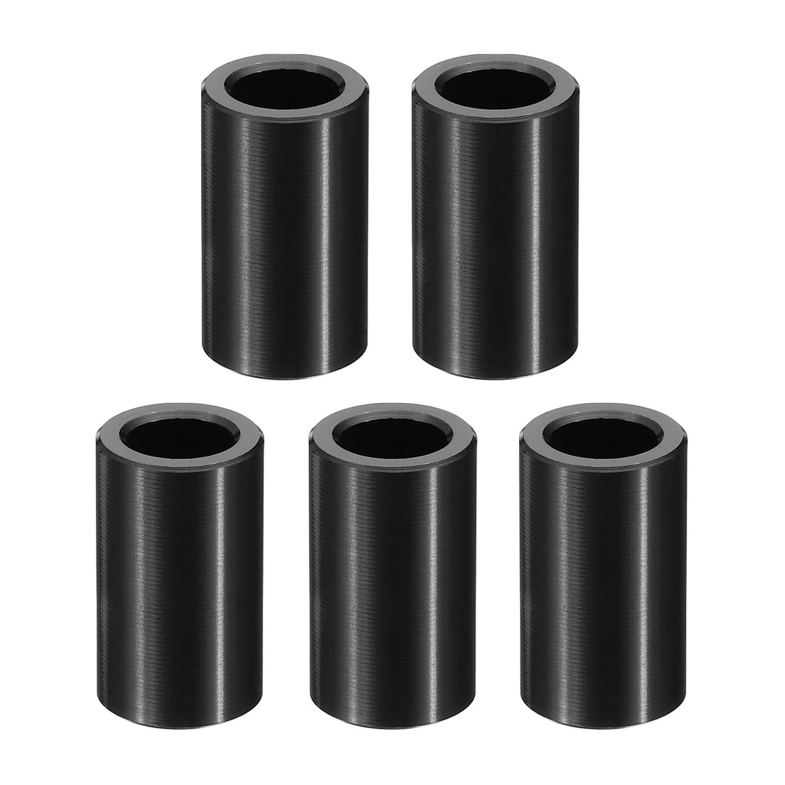 PATIKIL M8 Aluminum Spacers, 5 Pcs Metal Spacer Aluminum M8 x 1/2" OD x 1" L Aluminum Spacer Screw Standoff Round for 5/16" or M8 Screw Bolts
