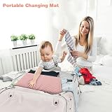 Lekebaby Foldable Baby Change Mat Pink 70x40cm Travel Portable view 5