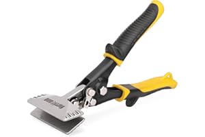 HURRICANE 3inch Sheet Metal Hand Seamer, Heavy Duty Bender for Metal Flattening, Precision Duckbill Pliers and Sheet Metal Tongs, Ideal for HVAC Projects, Ergonomic Straight Flat Smooth Jaw