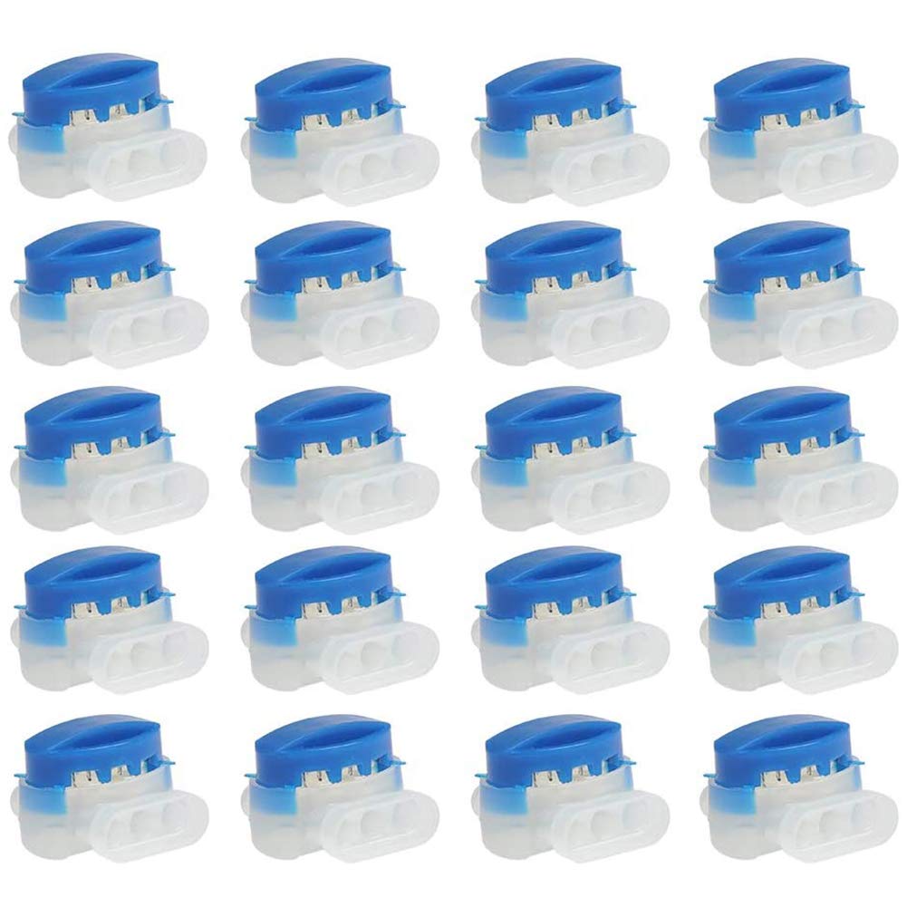 SRTYZ 20Pcs Cable Connectors Waterproof Electrical Wire Connectors Crimps Gel Filled for Robot and Motor Lawnmowers - Waterproof, Safe, No Stripping