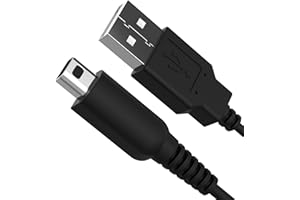 HAUZIK 3DS Charger Cable USB Charging Cord Compatible with Nintendo 3DS 2DS DSi XL Series, 2 Pack