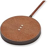 Courant Mag:1 Classics Magnetic Charger for MagSafe iPhones - Italian Leather - Up to 15W Fast Charging for iPhone 15, 14, 13