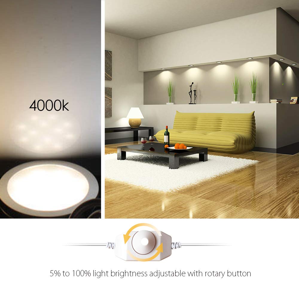 Wall Lights Sconces Lampaous Led Puck Lights Dimmable Under