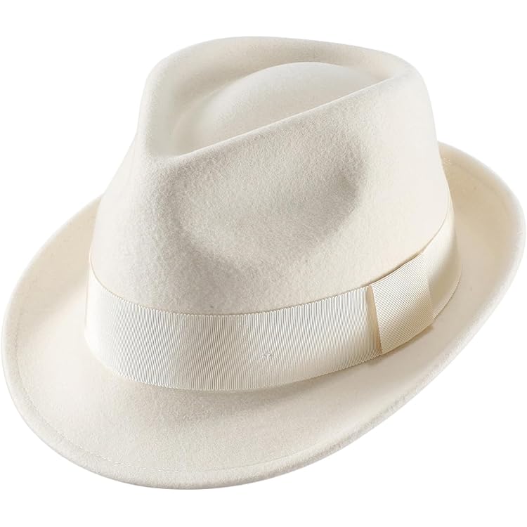 MOUNTAIN RESEARCH “Homburg Hat\" Deluxe Homburg Fedora Hat in Scarlet Red (Medium = 22.25