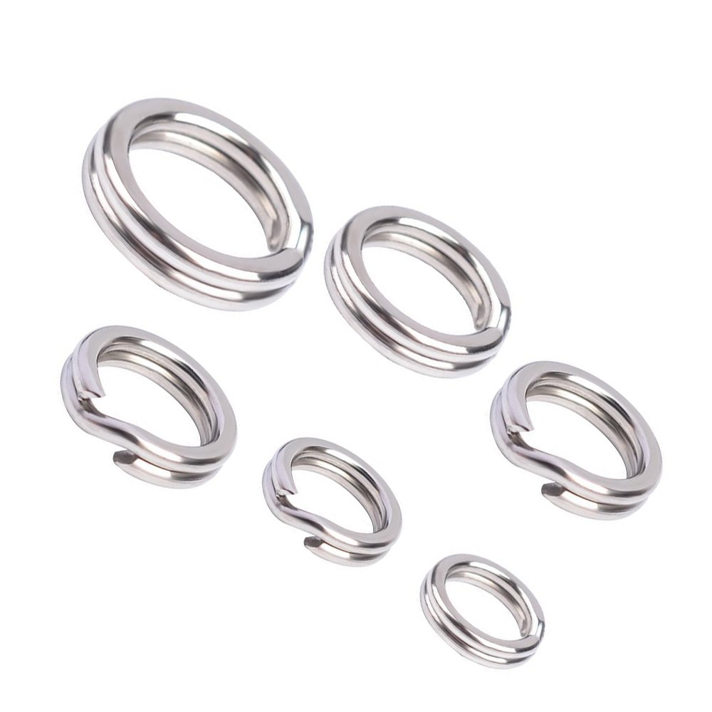 正規通販 スイベルスナップ 100個 ロットステンレススチール釣り分割リングheavy Dutyダブルスナップリング バルクループ高強度メタルソリッド円ルアーコネクタ釣りタックル Diyアートand B07b935qw1 6 10mm 2lb 100pcs Crafts スーパーセール Www Aiq Aiq Com Mx