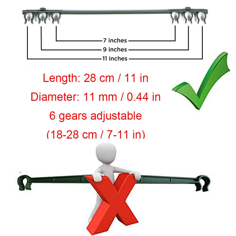 ZCINT 4 Ft Outdoor Garden Vegetable Cages for Climbing Plants, Large Obelisk Support with Adjustable Rings, Set of 4