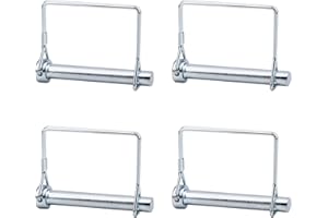 INCREWAY M10 Trailer Coupler Pin, 4pcs Heavy Duty Shaft Locking Pin Pto Pin Carbon Steel Safety Coupler Pin in 70MM Long, Square Wire Locking Pin for Farm Lawn Garden Trailers
