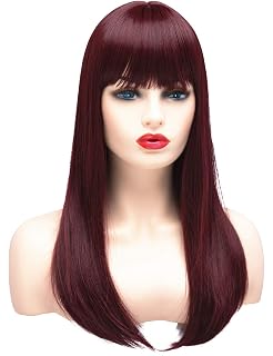 Bestung Long Straight Black Wigs For Women Ladies Synthetic Full