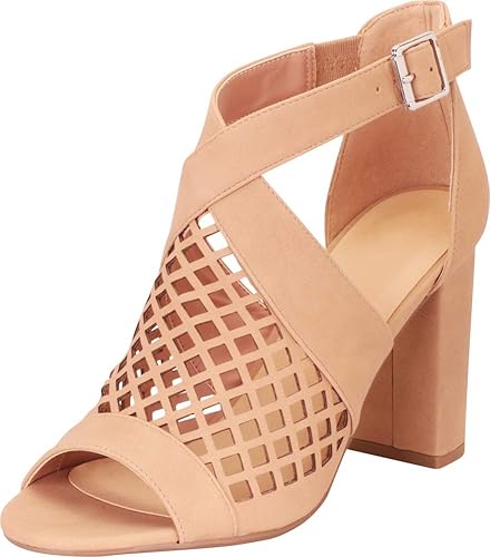 natural block heel sandals