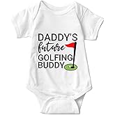 listery Daddy's Future Golfing Buddy Bodysuit Golf Infant Daddys Golf Buddy Golf Romper Baby Girl Boy Baby Golf Unisex