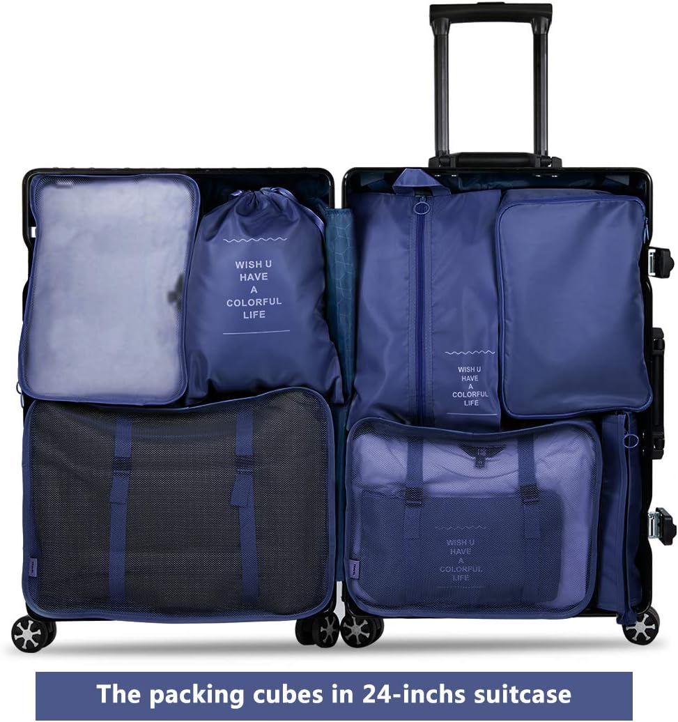 wish you have a colorful life packing cubes