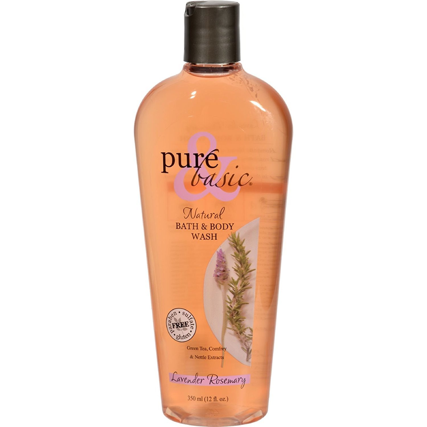 Pure & Basic Natural Bath and Body Wash Lavender Rosemary
