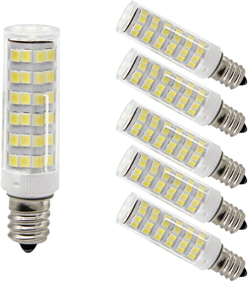 Ulight Led E12 led Light Bulb 120V, 6000K Daylight White 6W Led E12