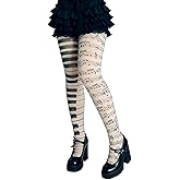 SQYZRZ Y2K Scene Womens Whimsy Twee Piano Tights Funky Patterned Stockings Emo Goth Whimsy Clothes Y2k Aesthetic