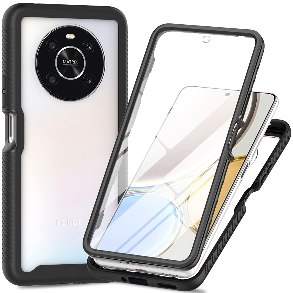 XINNI Case for Honor Magic4 Lite 5G(Magic 4 Lite), 360 Degree Shockproof Protective All-Round Protection with Built-in Screen Protector, Robust Bumper Outdoor Cover, Black — image 1