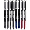 SHARPIE Rollerball Pen, Needle Point (0.5mm) Precision Pen, Assorted Ink, 8 Count