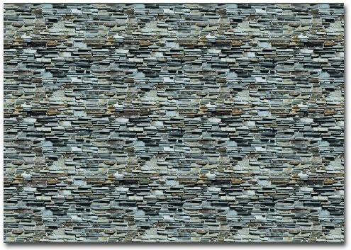 Busch 7421 Wall Card Layered Stone Ho Scenery Scale Model Scenery