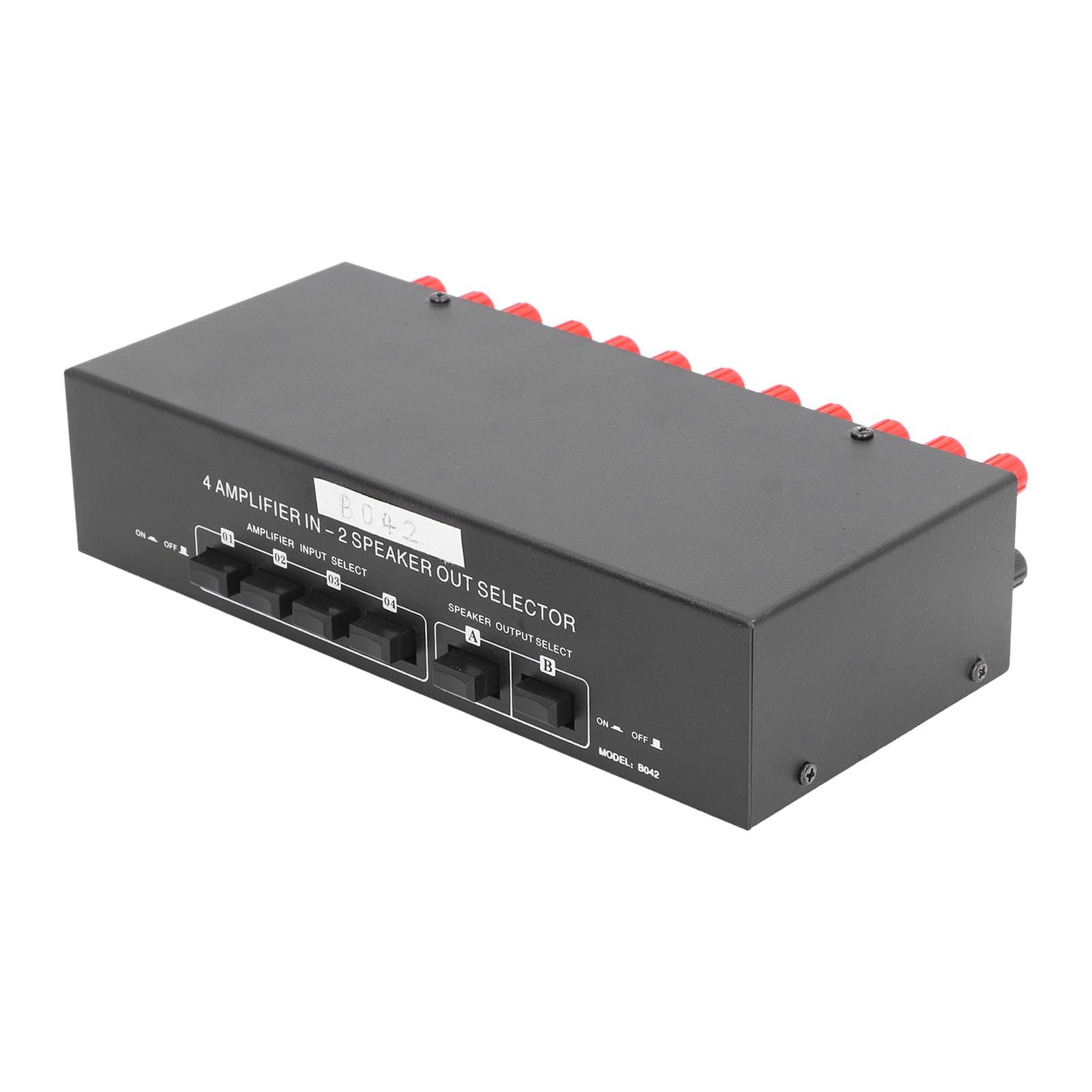 Audio Selector Box, Passive Selector Switch 4 Way Amplifier 2 Speaker Out Audio Selector Box Passive Speaker Selector for, Selector Switch Boxes