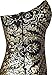 Angel-fashions Women's Sleeveless V-Neck Sequins Lace Up Patterned Prom Dress