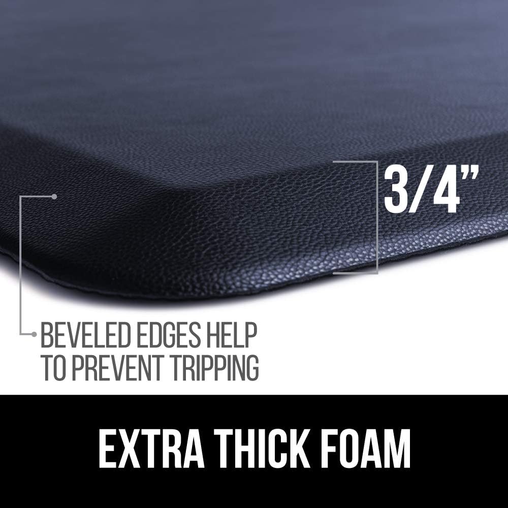 Gorilla Grip Original Premium Anti-Fatigue Comfort Mat, Phthalate Free, Ergonomically Engineered, Extra Support and Thick, Kitchen, Office, Gaming Standing Desk Mats, 39x20, Navy Blue: Kitchen & Dining