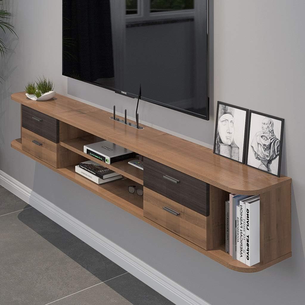 WallMounted TV Audio and Video Shelf with Drawer