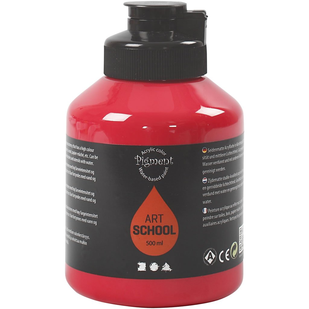 Pigment Art School, primary red, 500ml