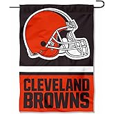 Cleveland Browns Logo Double Sided Garden Banner Flag