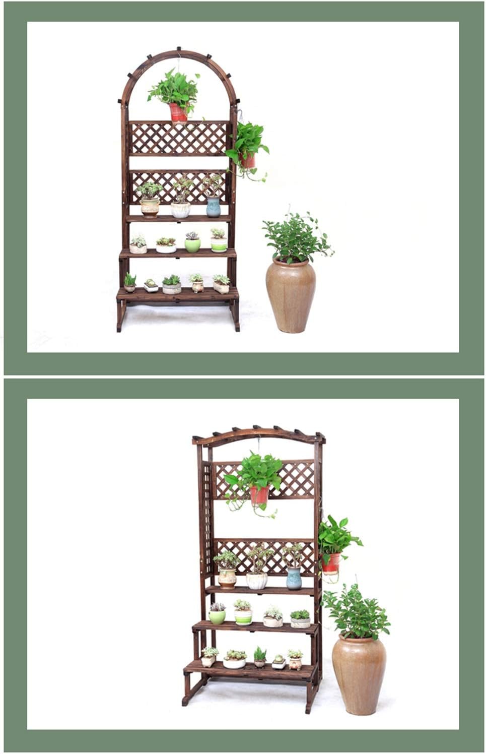 Soporte de Flores Anticorrosión de Madera Balcón Soporte de Planta ...