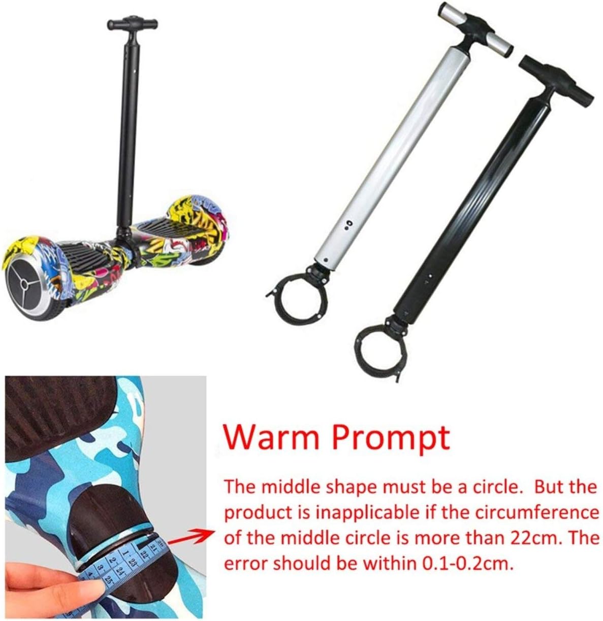 boomprospect Self Balance Hoverboard Handle Bar Extension Knee Bar
