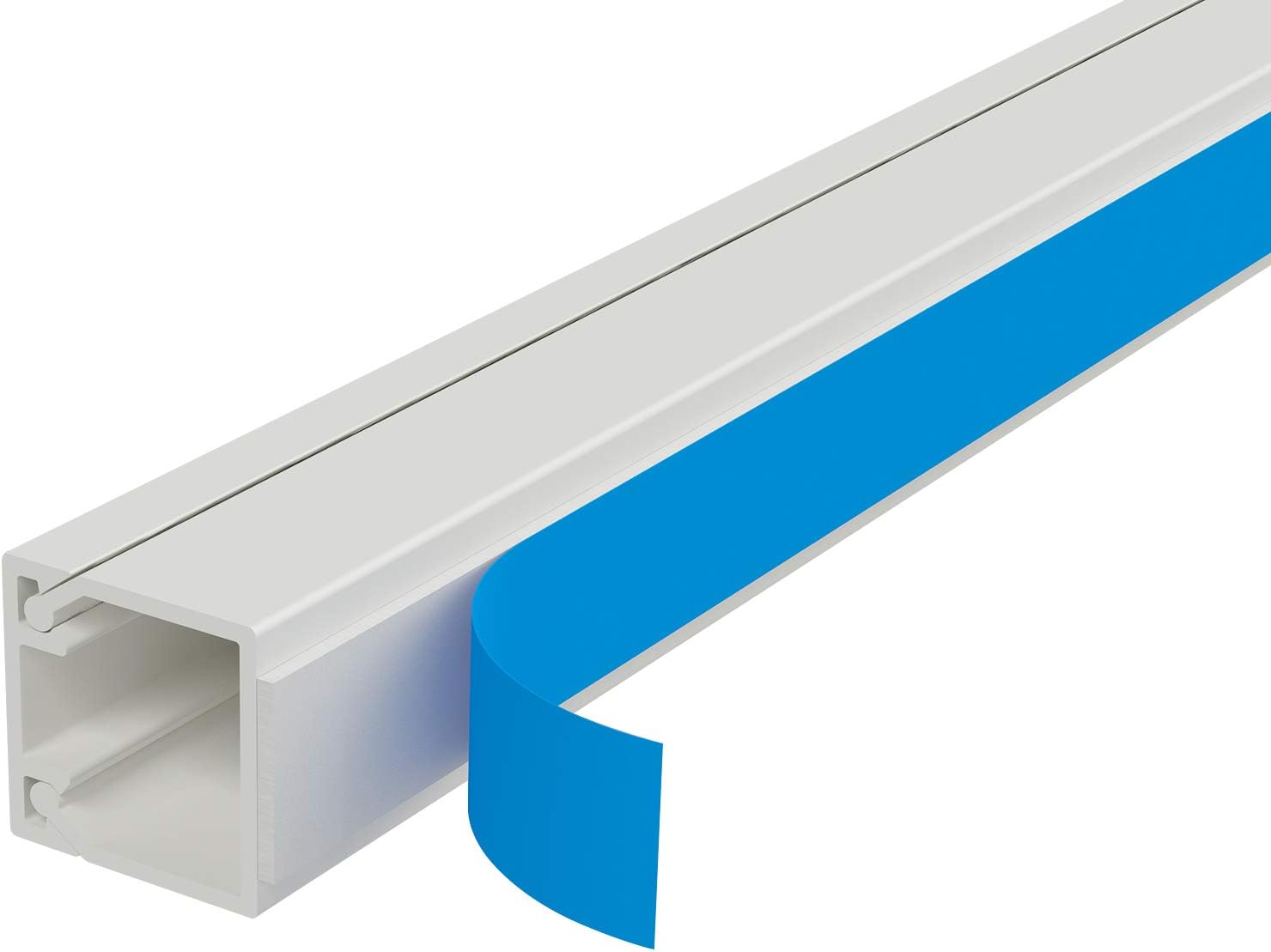 D-Line Square Box Cable Trunking, Self-Adhesive Cable Hider, Cable Management to Hide Single Cables, 10 x 16mm (W) x 16mm (H) - Image 3