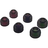 HE Chang He Yin Sonic Eartips, Ripple Wall Earbud Tips, Replaceable Silicone Medical Grade Hypoallergic IEM Ear Plugs with Sonic Filter Zone, Optional S/M/L Size (S/M/L- Each Size)