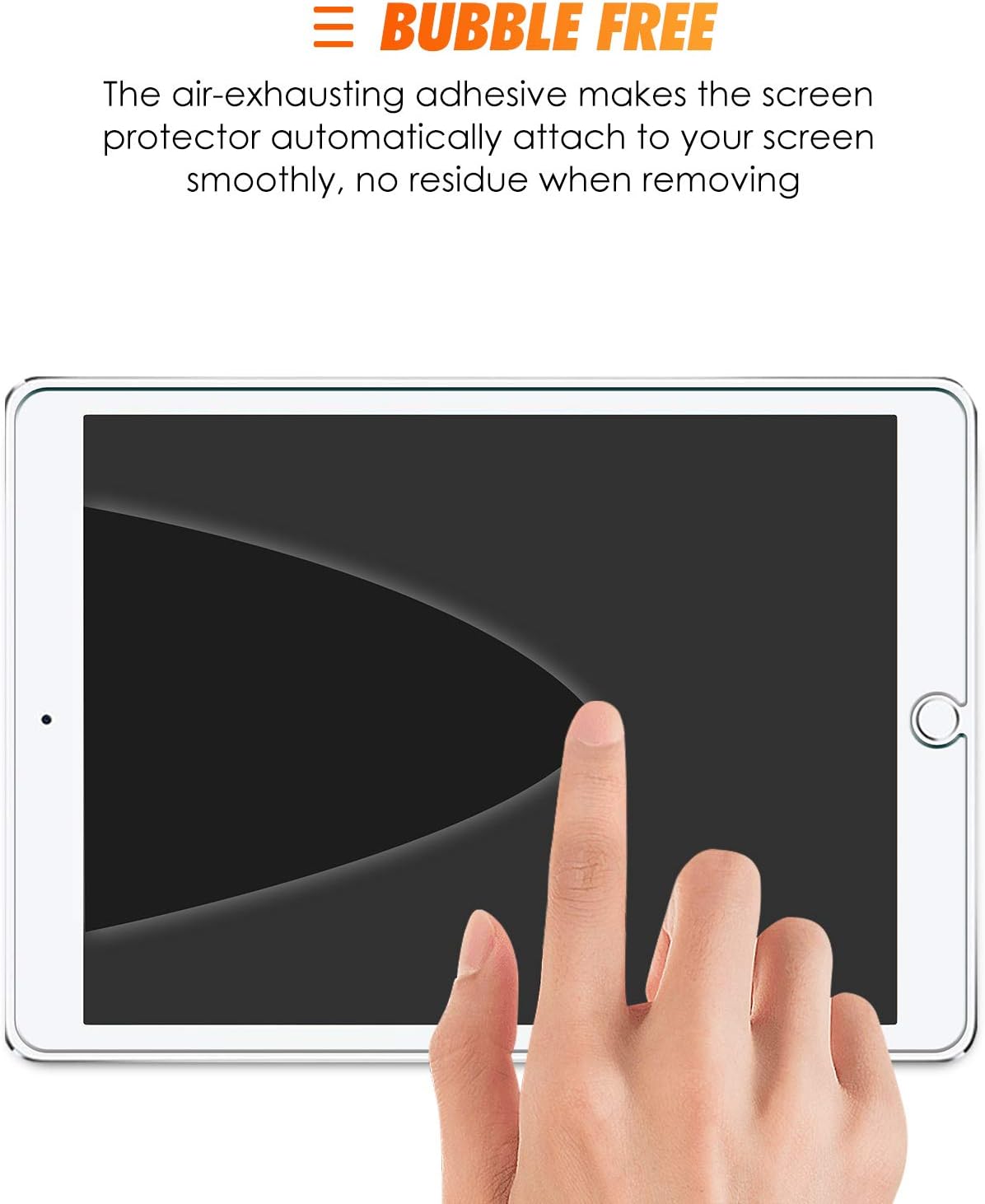 SPARIN [3 Pack] Screen Protector for iPad 8th Generation / iPad 7th Generation (10.2 Inch), Tempered Glass / Apple Pencil Compatible / High Definition: Electronics