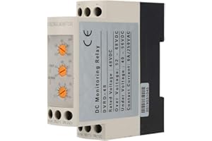 OUMEFAR DVRD Voltage Monitoring Relay DC 12V/24V/36V/48V Over-Voltage and Undervoltage Protector Relay(DC48V)