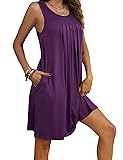 Ekouaer Nightgowns for Women Night Shirts Pocket