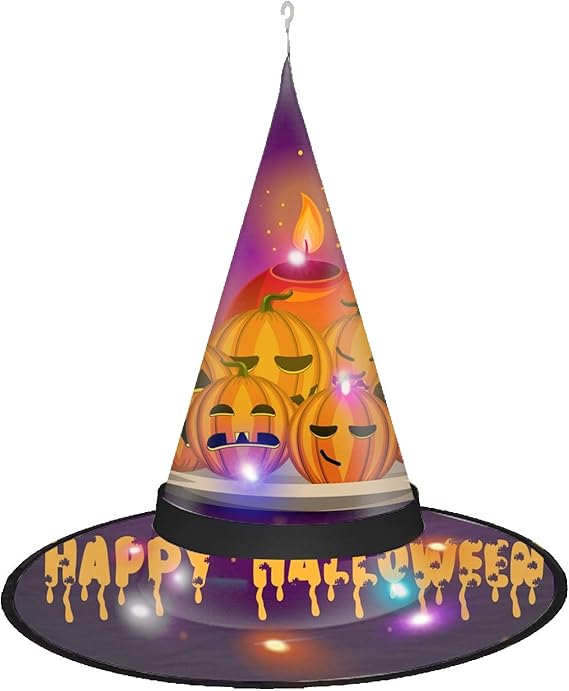 halloween witch hat string lights