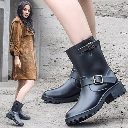 Amazon Just Style 完全防水 防寒 エンジニア レインブーツ レディース Just Style ジャストスタイル ブーツ ブーティ