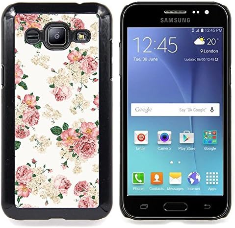 Qstar Colorful Printed Hard Protective Back Case Cover Shell Skin for Samsung Galaxy J2 / J200 (Glitter Bling Bling Dots Sparkle Wallpaper)