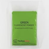 Fluorescent UV Powder Pigment | Black Light Reactive | Formaldehyde-Free &amp; ECO Friendly | Multi-Purpose Use Tint Dye (0.5 oz, Green)
