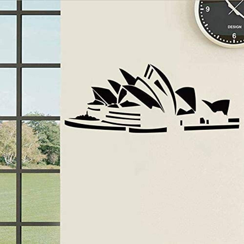 Wall Sticker Mural Decal Sydney Opera House Sticker Australia World Famous Architecture Home Decoration PVC Art Mural 80X60Cm