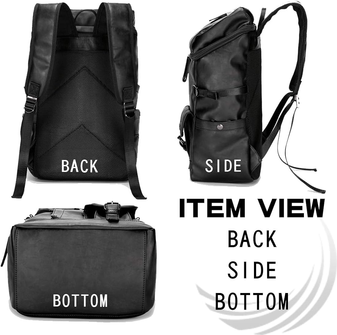 Amazon Golwis バックパック レザー リュック デイパック 大容量 スクエア型 Bag0018 メンズ Golwis メンズ