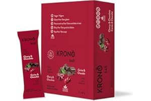 Krono Nutrition Energy Bar - Made with Natural Ingredients - Vegan - Gluten Free - Nuts Free - Soy Free - 50 gram per bars, 1