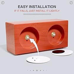 MENG ZHI AO Desktop Big Eyes Clock Rotating Eyes