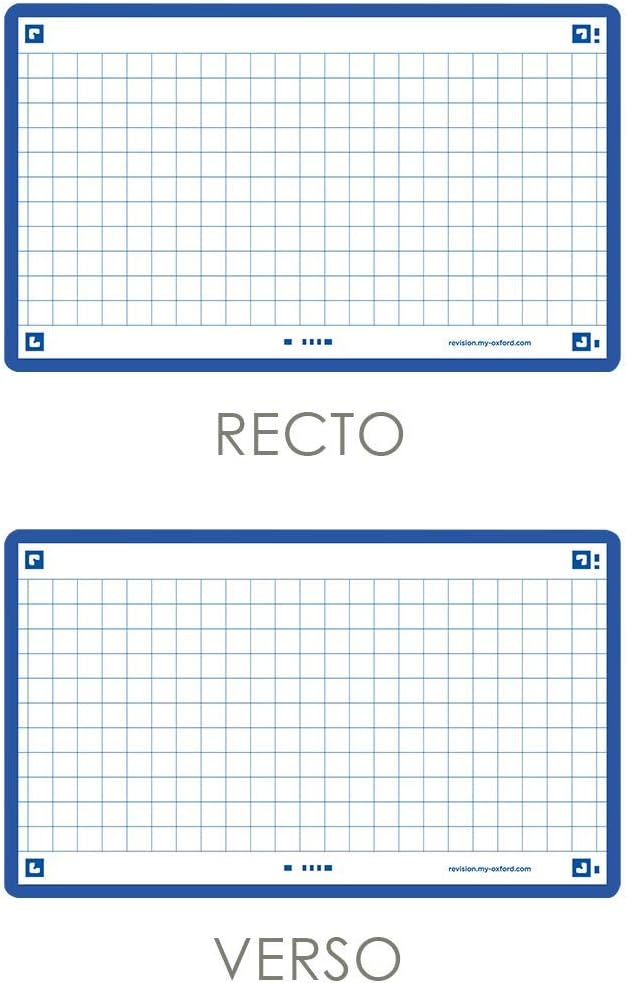 Oxford Flash 2.0 Index Cards A7, Flashcards, 75 x 125 mm, Squared, Navy Blue, Pack of 80 - Image 3