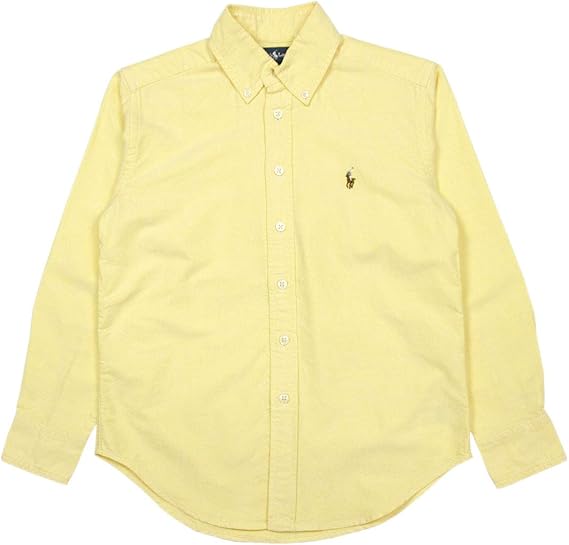 ralph lauren yellow button down shirt